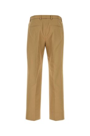 Gucci Mens Beige Cotton Pant Bisque Pantaloni