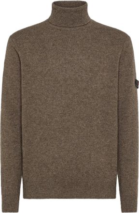 Peuterey High-Neck Wool-Yak Knit Sweater