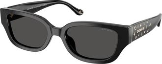 Coach HC8439U CBZ52 500287 Womens Sunglasses Black Size 53