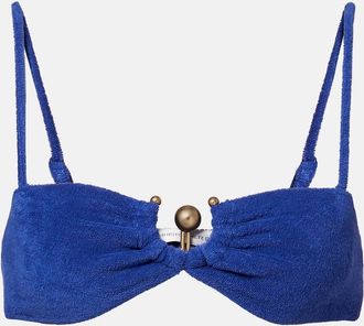CHRISTOPHER ESBER Top bralette in spugna di misto cotone