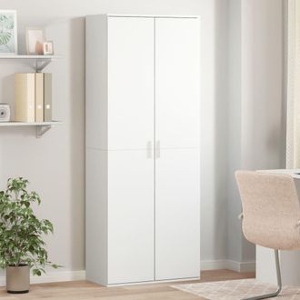 Berkfield Home Highboard White 70x35x180 cm Engineered Wood | Size: 70 x 35 x 180 cm