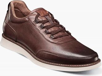 Florsheim Mens Launch Elastic Lace Slip On Shoes In Brown