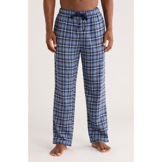 Columbia Plaid Flannel Pajama Pants in Switchback Tartan Lrg Navy at Nordstrom Rack, Size X-Large