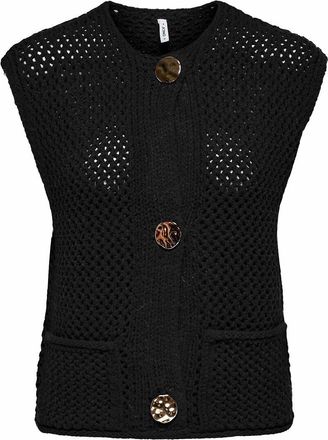 Only Vest zonder mouwen met knoopsluiting