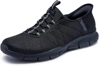 Skechers Womens Slip-Ins Brilliance Night Shift Shoe In Black