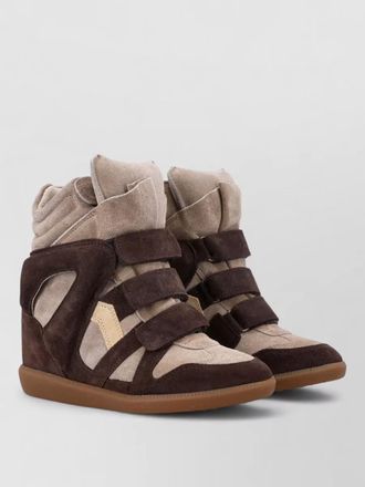 Isabel Marant bekett high top sneakers suede panels