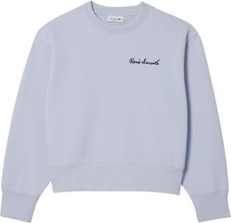 Lacoste Dames/Dames Double-Face Oversized Sweatshirt (Blauw)