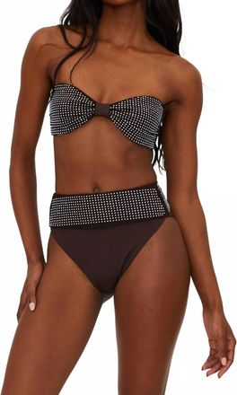 Beach Riot Paula Bikini Top In Brown