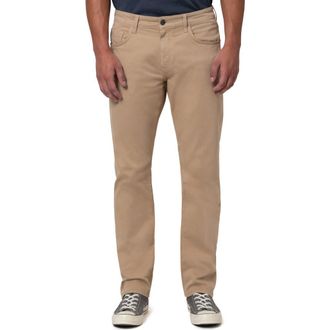 Mavi Zach Straight Leg 5-Pocket Cotton Stretch Twill Pants in Cashew Twill at Nordstrom Rack, Size 30 X 32