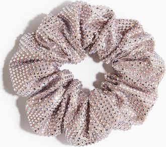 H&M Scrunchie mit Strassverzierung - Beige
