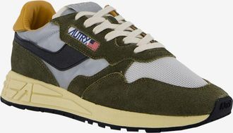 Autry Niedrige Materialmix-Schnürsneakers Reelwind