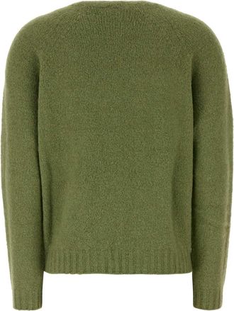 Weekend Womens Green Alpaca Blend Ghiacci Sweater Pistacchio Maglieria