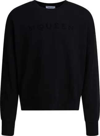 Alexander McQueen Alexander Mcqueen Mens Sweatshirt - Black Cotton - Size Medium