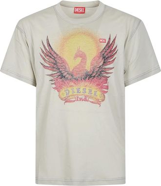Diesel T-Norm AA1 T-shirt - Heren - T-shirts - Beige - XL - Tops