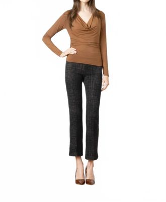 Avenue Montaigne Leo Pull-On Pants In Velvet Touch