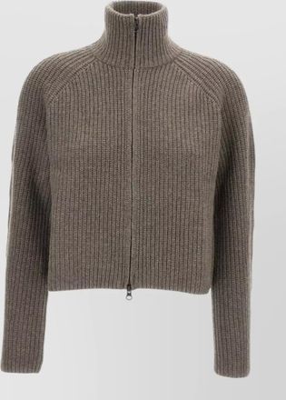 Lisa Yang cashmere ribbed fitted jacket