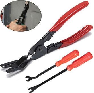 OEM Kit De Herramientas De Tres Piezas Para Extraer Remaches Y Clips (rojo)