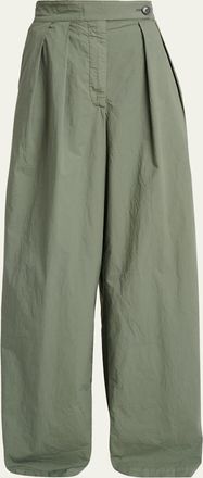 Dries Van Noten Pamplona Pleated Wide-Leg Pants