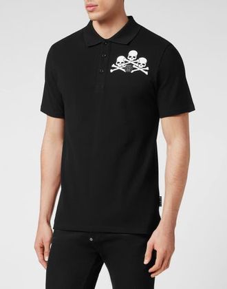 Philipp Plein Polo Shirt Skull Men in Black at Nordstrom, Size Xxx-Large