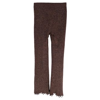 Ulla Johnson Knitted Flared Trousers in Multicolor Viscose
