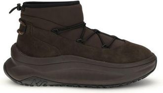 Moon Boot Brown Polyester Lace-Up Mens Boots