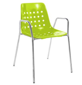 Schubiger M&ouml;bel Gartenstuhl Bermuda mit Armlehne Rundrohr