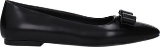Ferragamo Siwar Damens Ballerinas Leder Schwarz