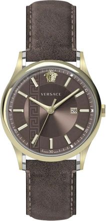 Versace Heren, Accessoires, Bruin, Maat: ONE Size Leer