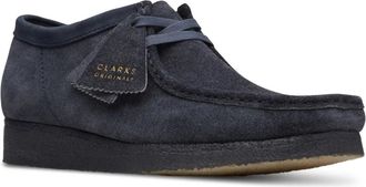 Clarks Wallabee desert boots - unisex - Rubber/Calf Suede/Calf Leather - 10.5 - Blue