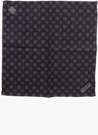 Corneliani Patterned Wool Pocket Square size Unica