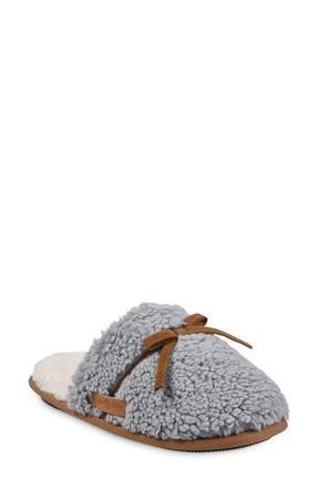 GaaHuu Faux Shearling Lined Slipper in Grey at Nordstrom Rack, Size Medium