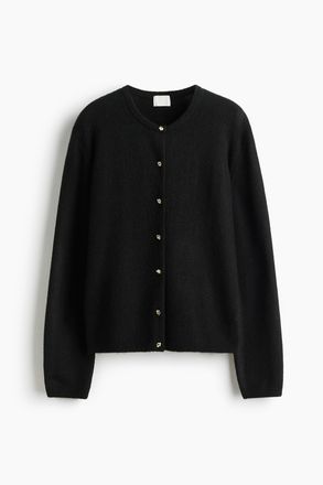 H&M Feinstrick-Cardigan - Schwarz