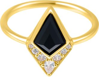 Adornia Black Onyx & Diamond Ring - 0.2ct. at Nordstrom Rack, Size 6