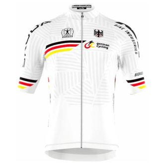 Bioracer German Icon Classic Matrix Jersey Velotrikot f&uuml;r Herren | wei&szlig;