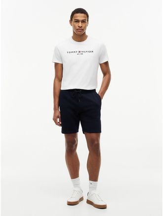 Tommy Hilfiger Mens Embroidered Tommy Logo Sweatshort - Navy Blue - XXL