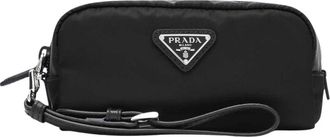 Prada Necessaire - Dames - Toilettassen - Zwart - ONE Size - Leer - Tassen