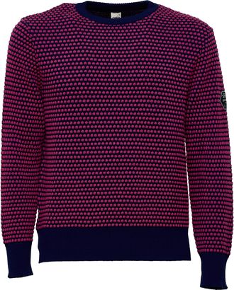 G.R.P. Textured Knit Long-Sleeve Sweater