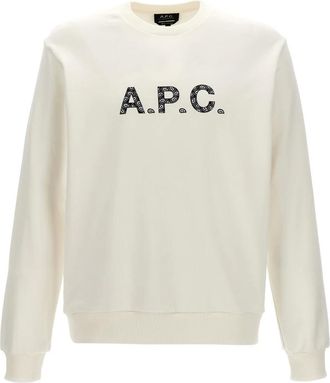 A.P.C. A.p.c., Heren, Sweatshirts & Hoodies, Wit, Maat: 2XL Katoen