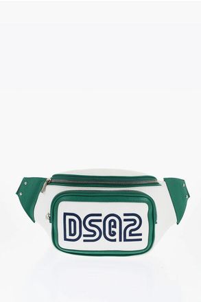 Dsquared2 Bicolour Hammered Leather Waist Bag size One Size