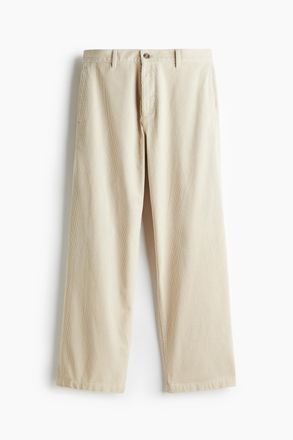 H&M Cordhose in Relaxed Fit - Beige