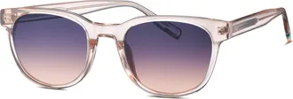 Tom Tailor Sonnenbrille TOM TAILOR Modell 676018, Damen, rosa transparent, transparent, Sonnenbrillen Sonnenbrille, Form Karree/Soft, Logoschriftzug auf B&uuml;gel, K