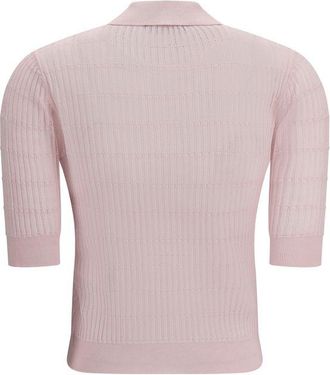 Max Mara Womens Multicolor Silk Shortsleeve Shirt