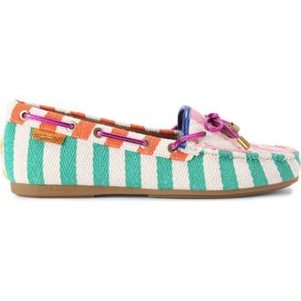 Kurt Geiger Eagle Stripe Loafer in Open Green at Nordstrom, Size 8.5Us