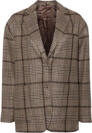 Officine G&eacute;n&eacute;rale Antonia Blazer - Dames - Blazers - Bruin - S - Wol - Jassen