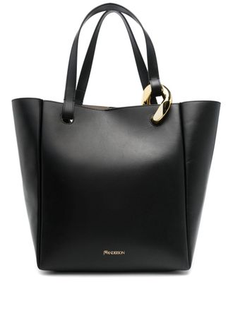 【JW ANDERSON】 コーナーハンドバッグ ブラック 2WAY JW Anderson Corner バケットバッグ | ブラック | FARFETCH JP