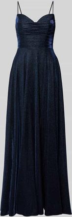 Luxuar Luxuar Regular Fit Abendkleid in Glitzer-Optik in Dunkelblau, Gr&ouml;&szlig;e 32