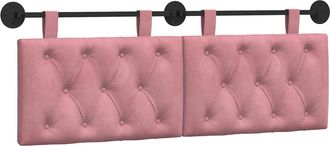 vidaXL Cabecero Colgante Rosa Terciopelo Vidaxl