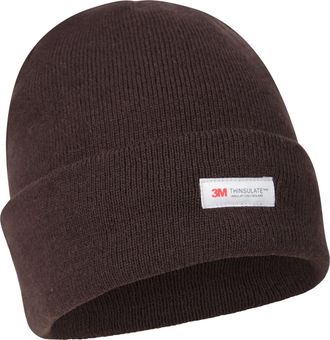 Mountain Warehouse Thinsulate Knitted Beanie - One Size Fits Most, Knitted Effect - Travelling, Holiday & Outdoors Dark Brown M - L