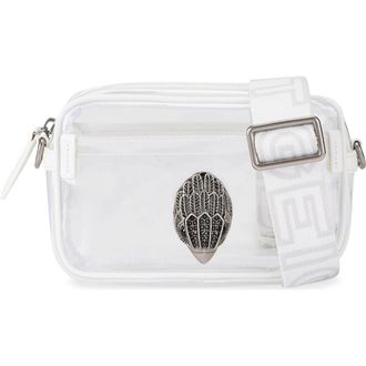 Kurt Geiger Small Kensington Vinyl Camera Crossbody Bag in White at Nordstrom