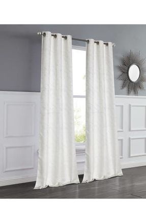 Dainty Home Set of 2 Room Darkening Window Curtains in Natural at Nordstrom Rack, Size 76X96